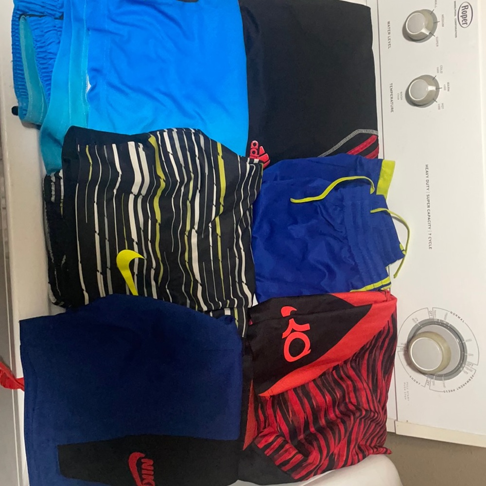 6 pairs of basketball shorts